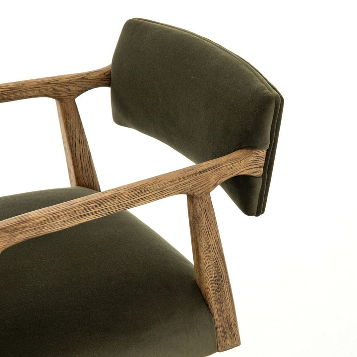 Tyson Desk Chair - Modern Velvet Loden