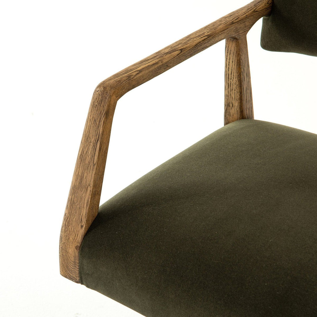 Tyson Desk Chair - Modern Velvet Loden