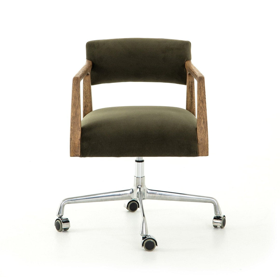 Tyson Desk Chair - Modern Velvet Loden