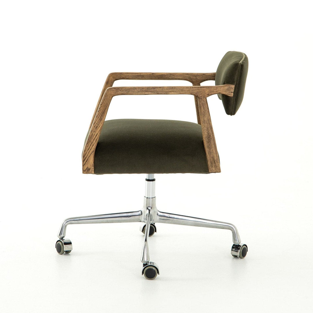 Tyson Desk Chair - Modern Velvet Loden