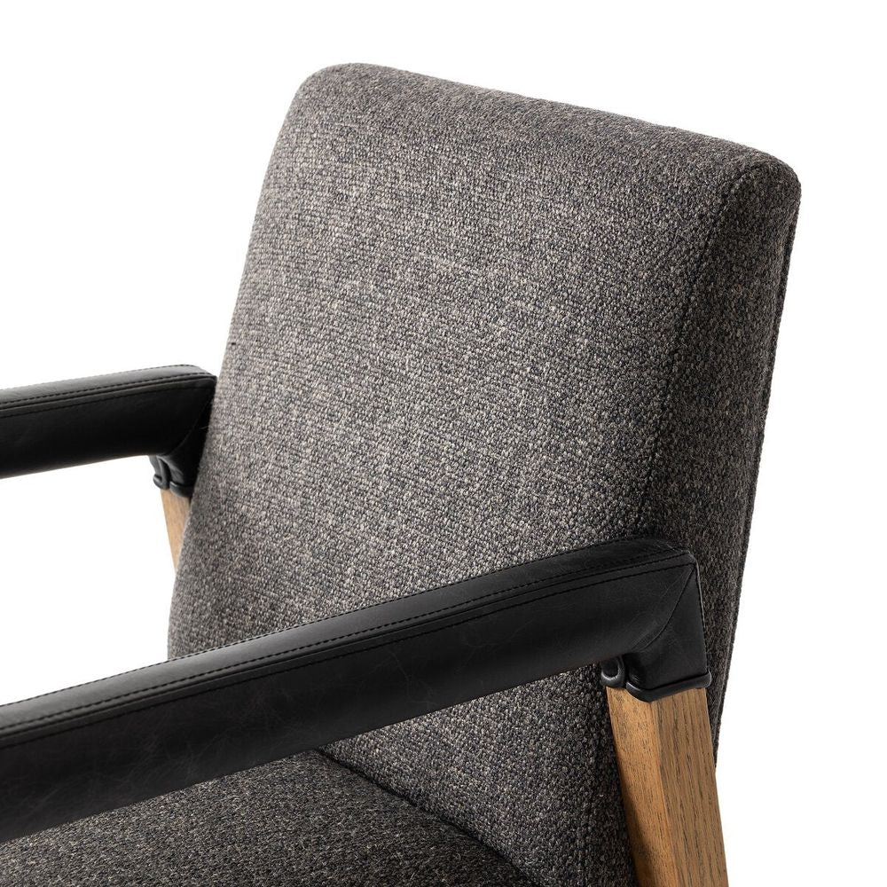 Reuben Dining Chair: Thames Ash - Durango Smoke - Lamont Oak