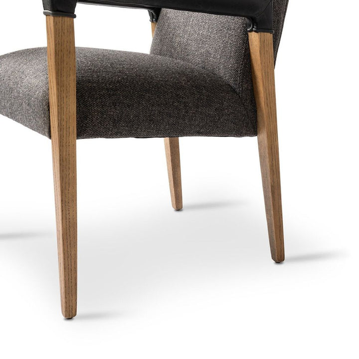 Reuben Dining Chair: Thames Ash - Durango Smoke - Lamont Oak