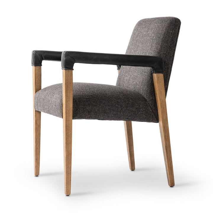 Reuben Dining Chair: Thames Ash - Durango Smoke - Lamont Oak