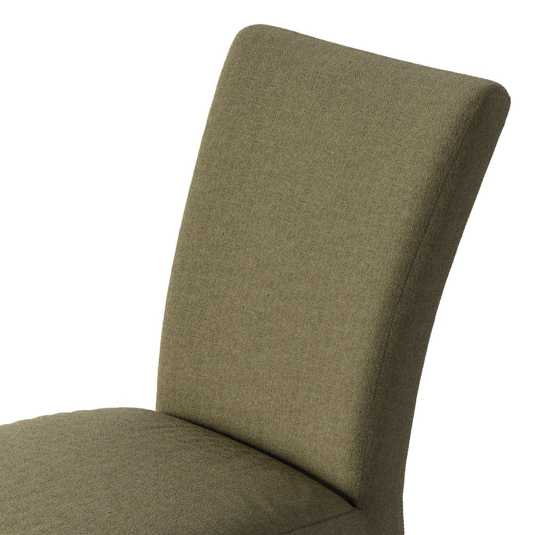 Hudson Slipcovered Dining Chair - Broadway Olive