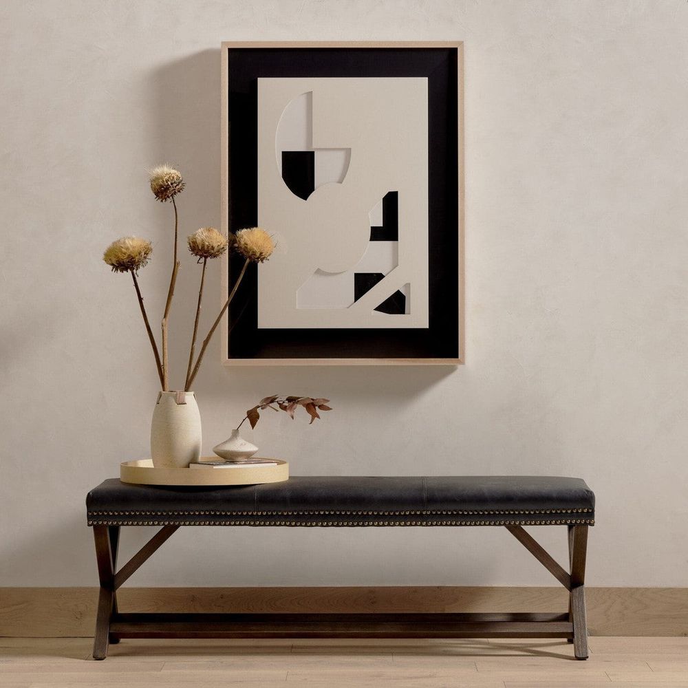 Benches Elyse Leather Bench - Durango Smoke