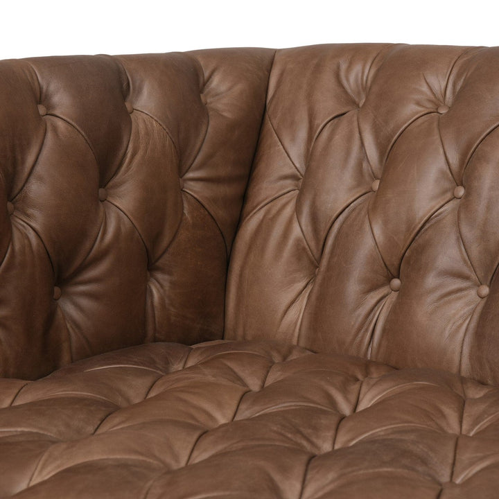 Wilson Leather Sofa - Natural Washed Chocolate