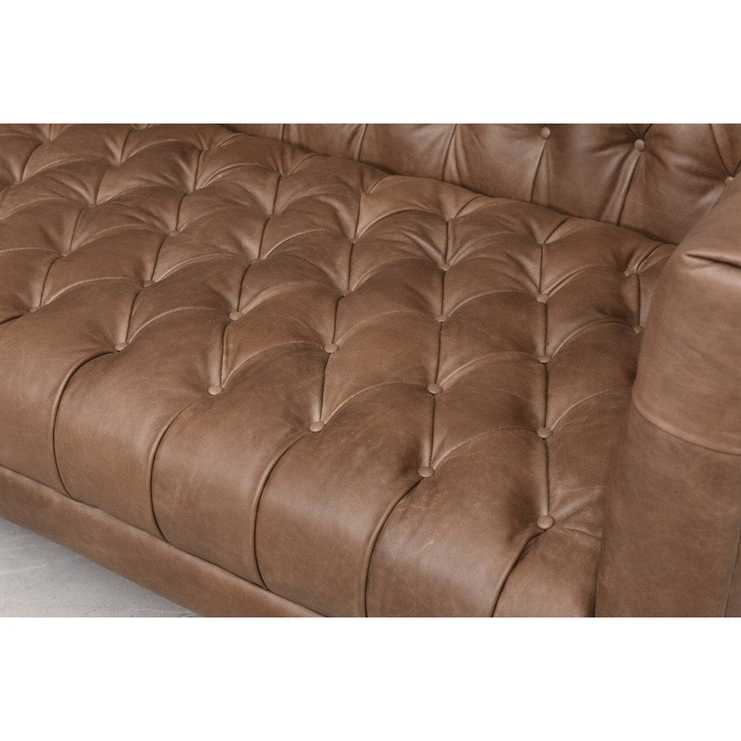 Wilson Leather Sofa - Natural Washed Chocolate