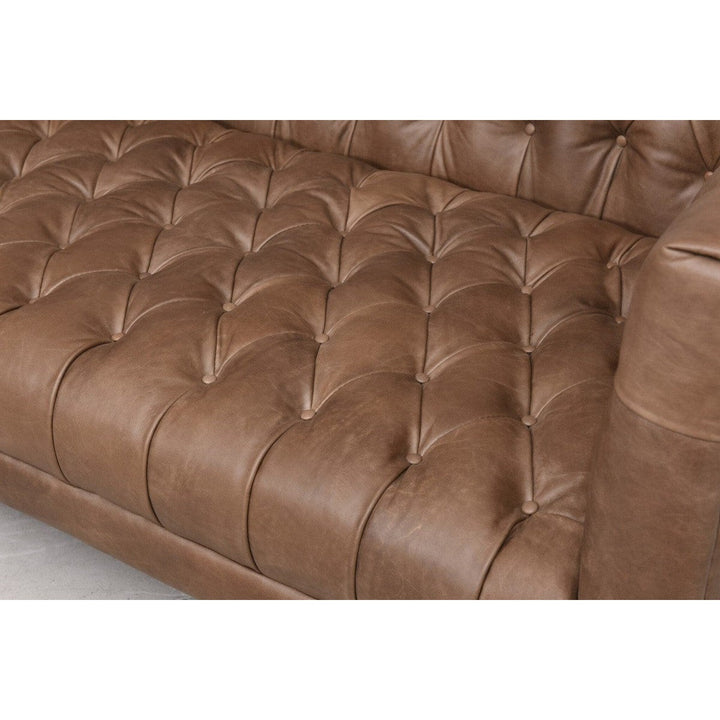 Wilson Leather Sofa - Natural Washed Chocolate