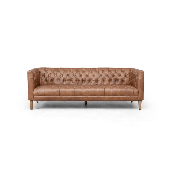 Wilson Leather Sofa - Natural Washed Chocolate