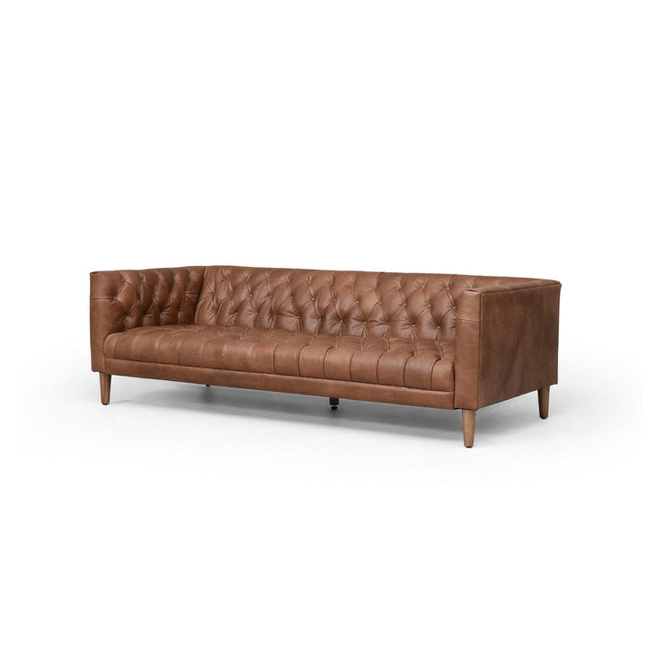 Wilson Leather Sofa - Natural Washed Chocolate