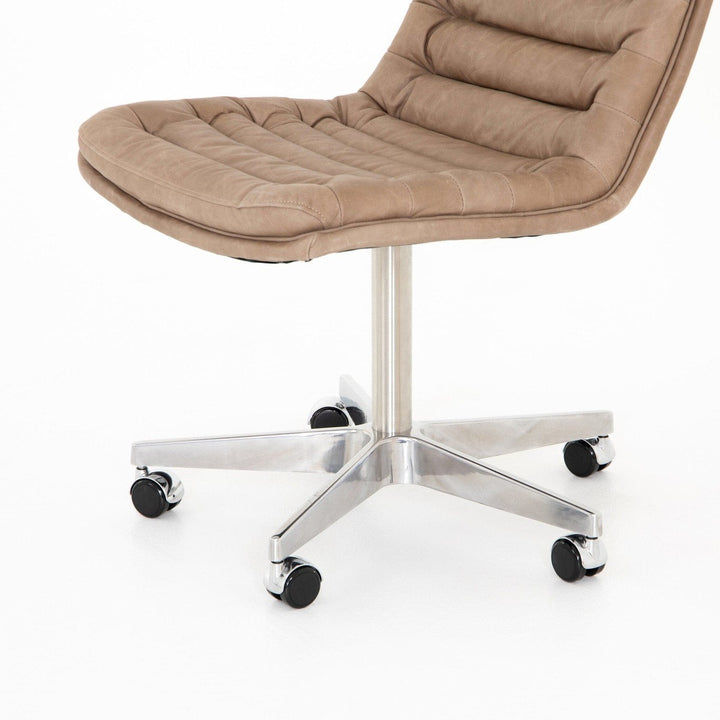 Morgan Desk Chair - Natural Washed Mushroom