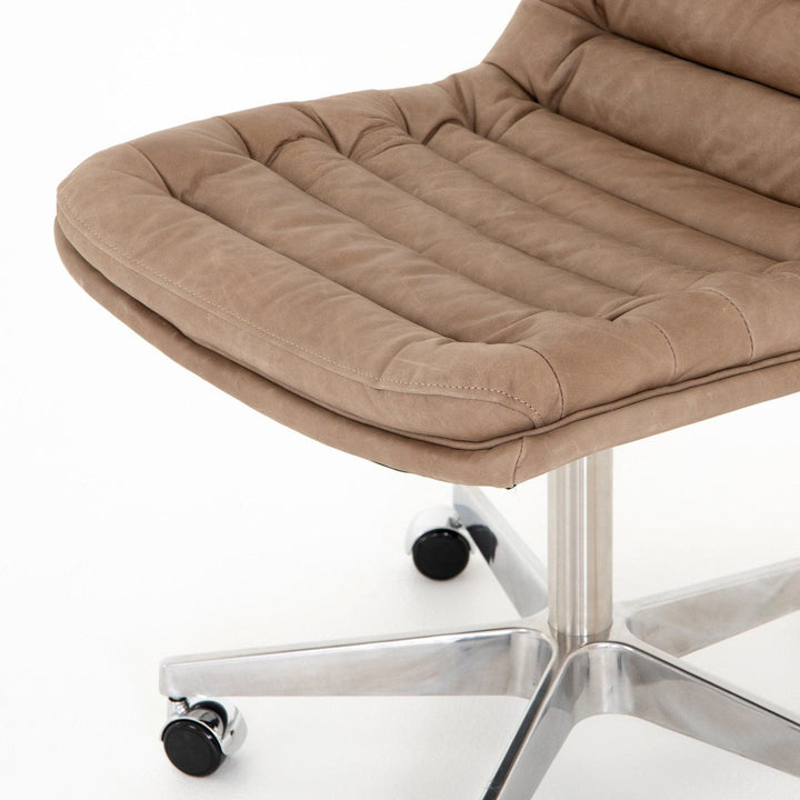 Morgan Desk Chair - Natural Washed Mushroom