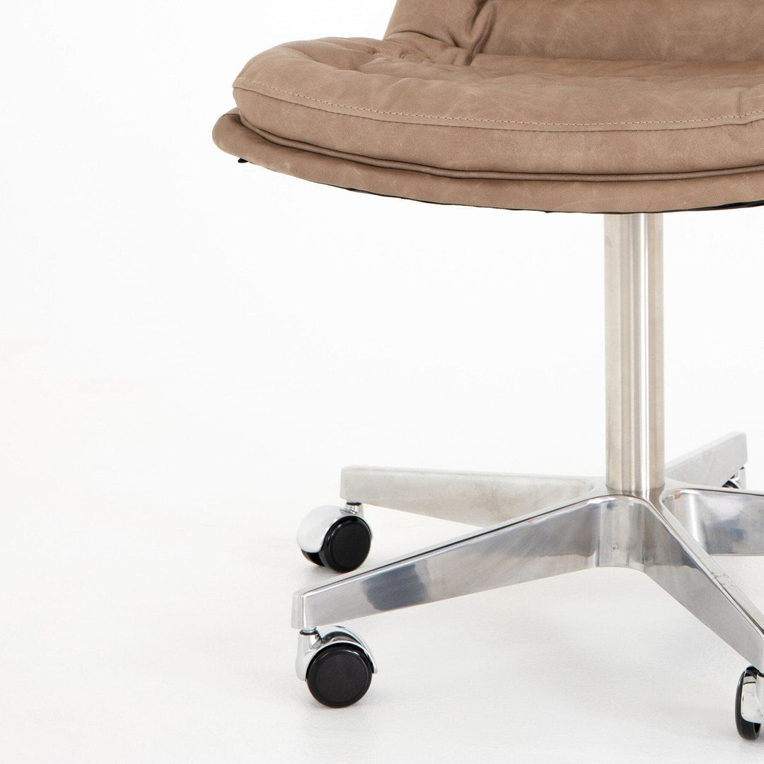 Morgan Desk Chair - Natural Washed Mushroom