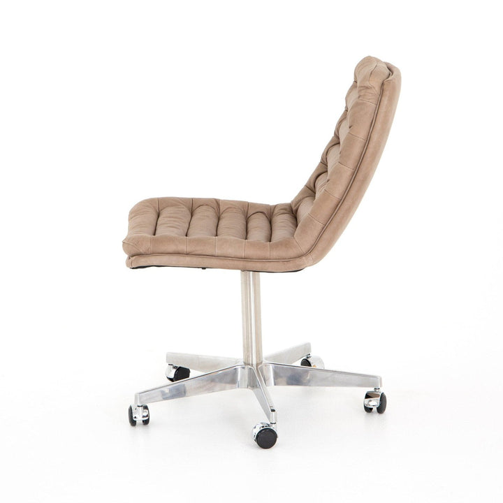 Morgan Desk Chair - Natural Washed Mushroom