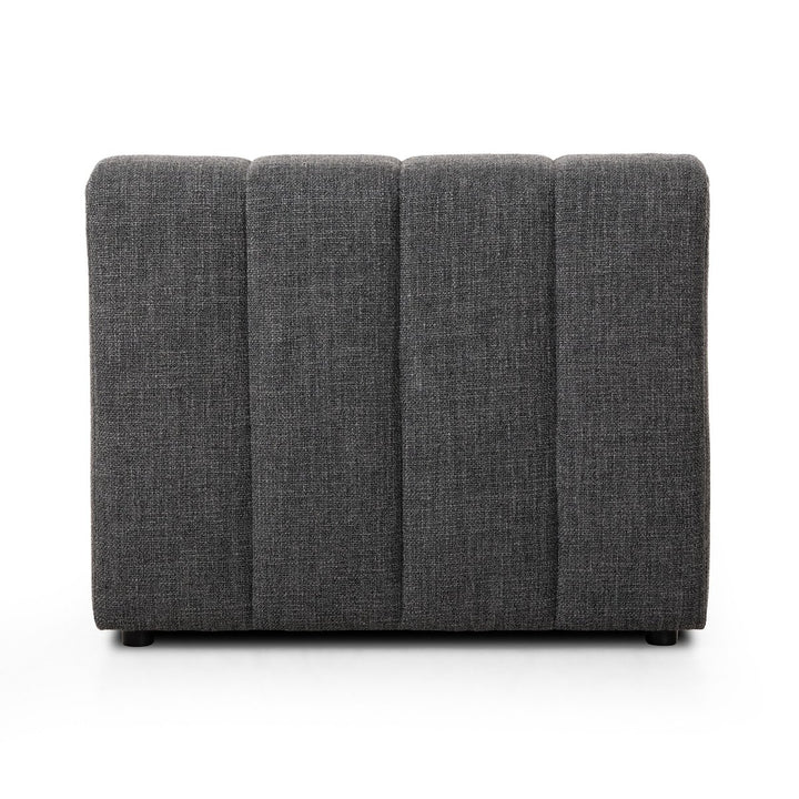 Build Your Own: Ashford Channeled Sectional - Armless Piece - Saxon Charcoal