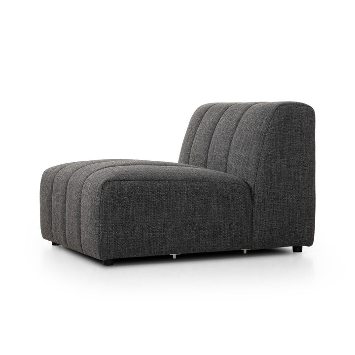 Build Your Own: Ashford Channeled Sectional - Armless Piece - Saxon Charcoal