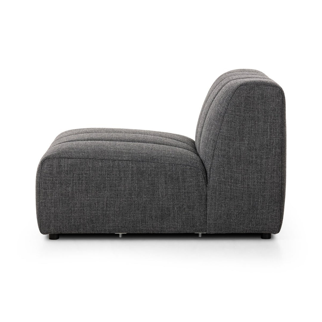 Build Your Own: Ashford Channeled Sectional - Armless Piece - Saxon Charcoal