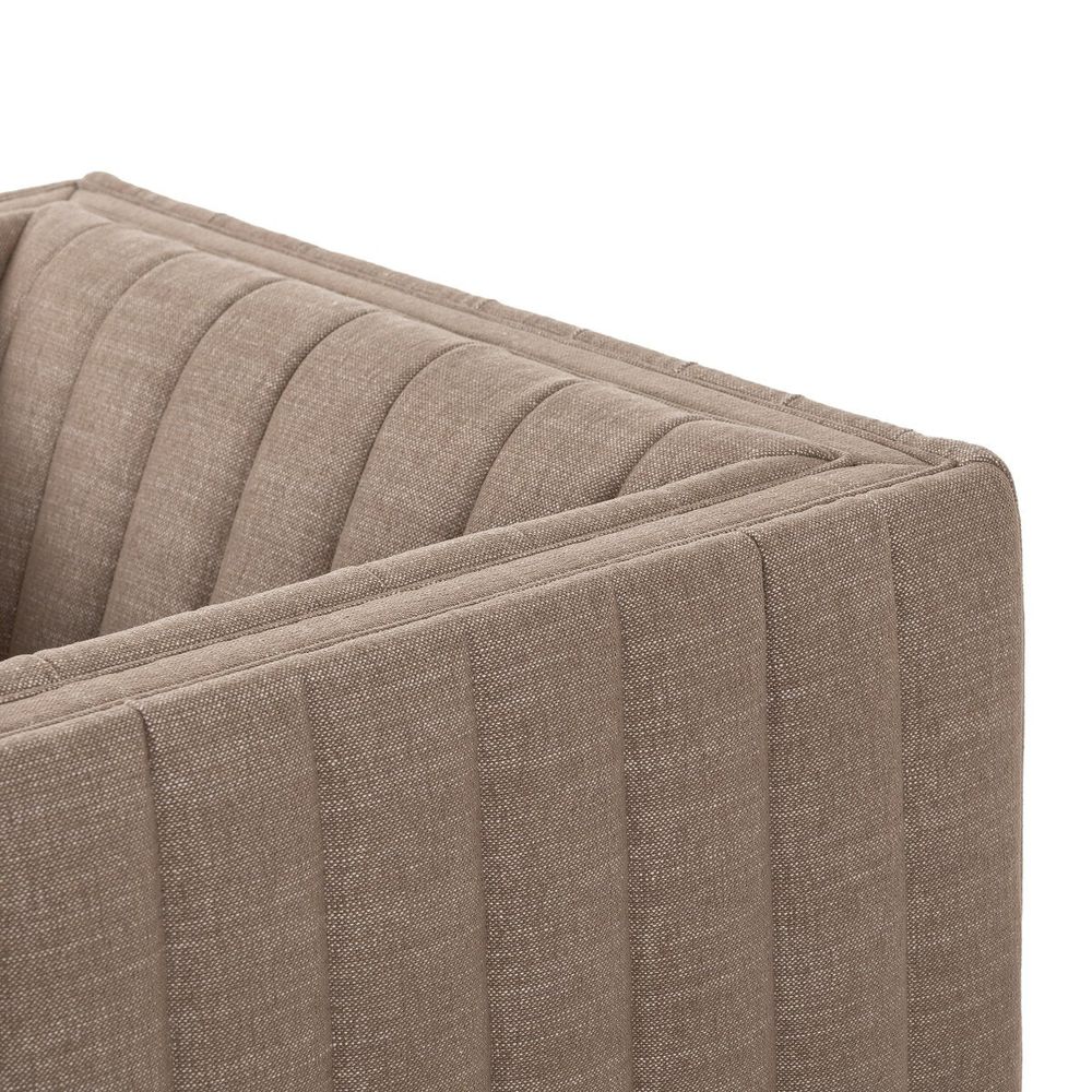 Augustine Swivel Chair: Crypton Nomad Taupe
