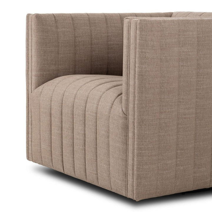 Augustine Swivel Chair: Crypton Nomad Taupe