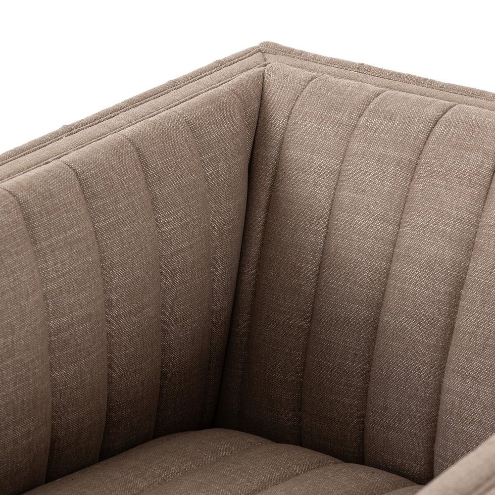 Augustine Swivel Chair: Crypton Nomad Taupe