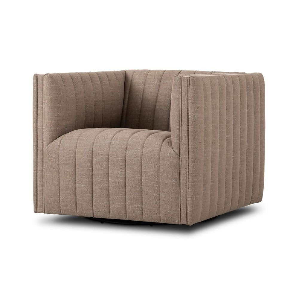 Lounge Chairs Augustine Swivel Chair: Crypton Nomad Taupe