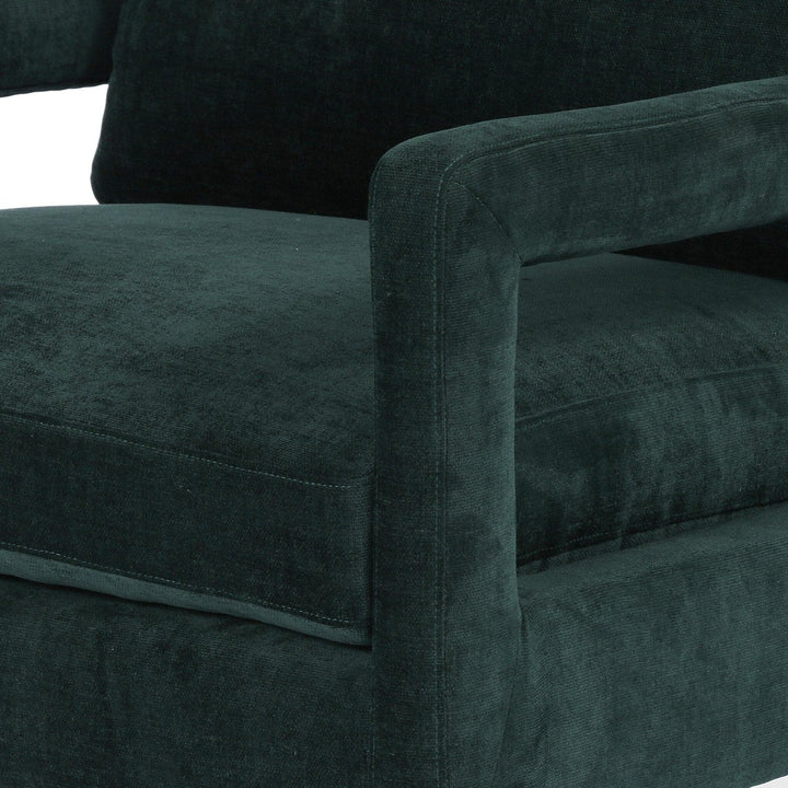 Owen Chair - Emerald Worn Velvet