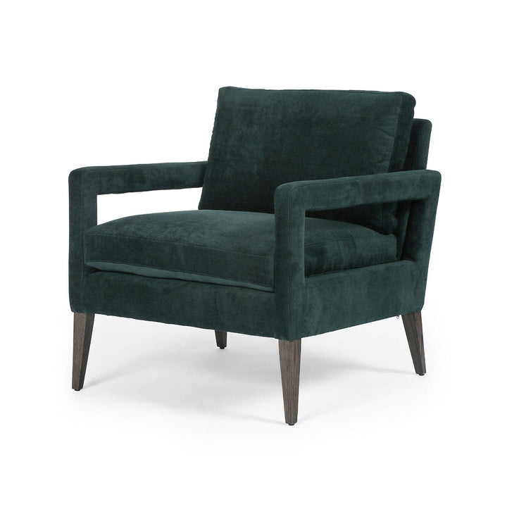 Owen Chair - Emerald Worn Velvet