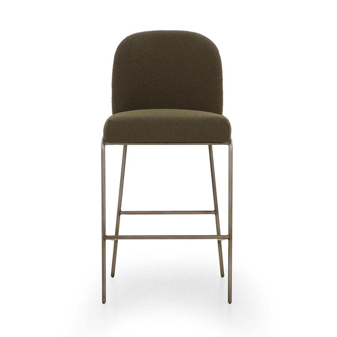 Elodie Bar + Counter Stool - Bar Stool - Fiqa Boucle Olive