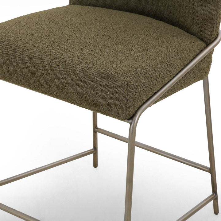 Ashton Counter Stool - FIQA Boucle Olive