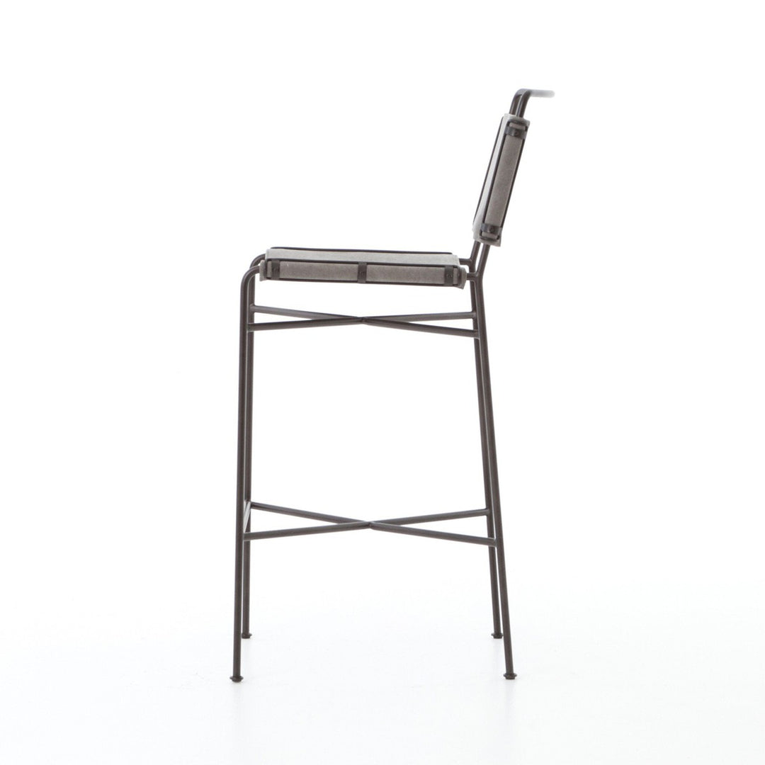 Warren Bar Stool - Stonewash Grey