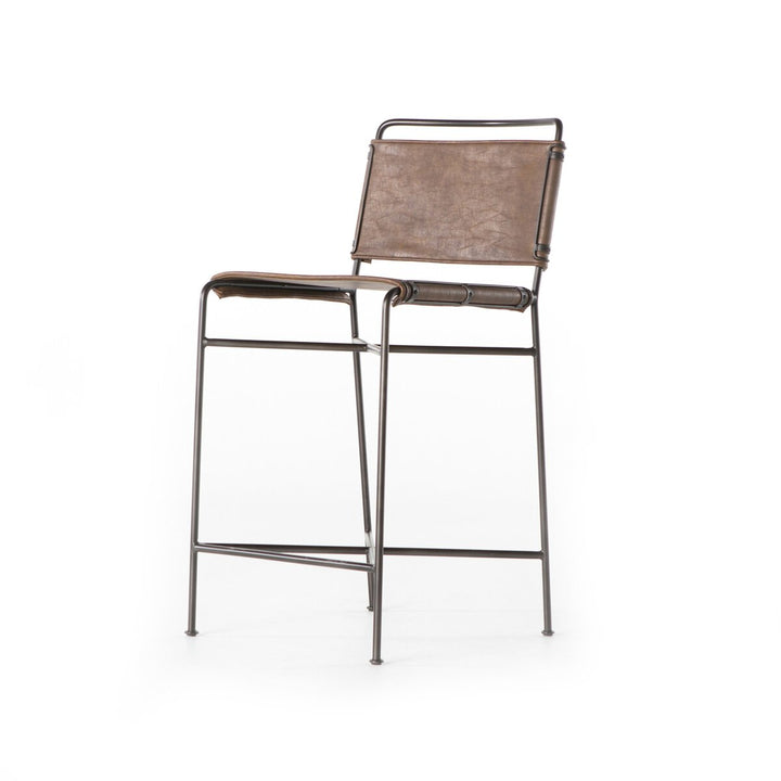 Roosevelt Bar + Counter Stool - Counter Stool - Distressed Brown