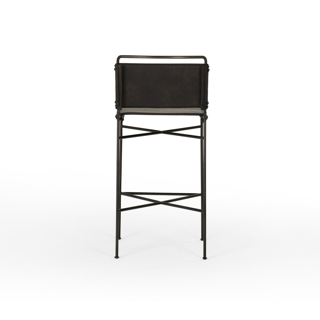 Warren Bar Stool - Distressed Black