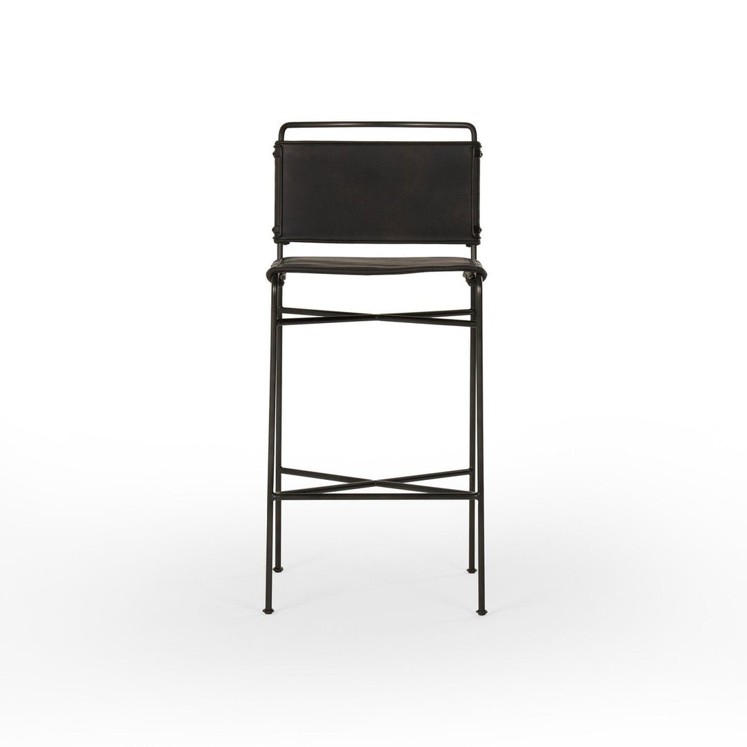 Warren Bar Stool - Distressed Black