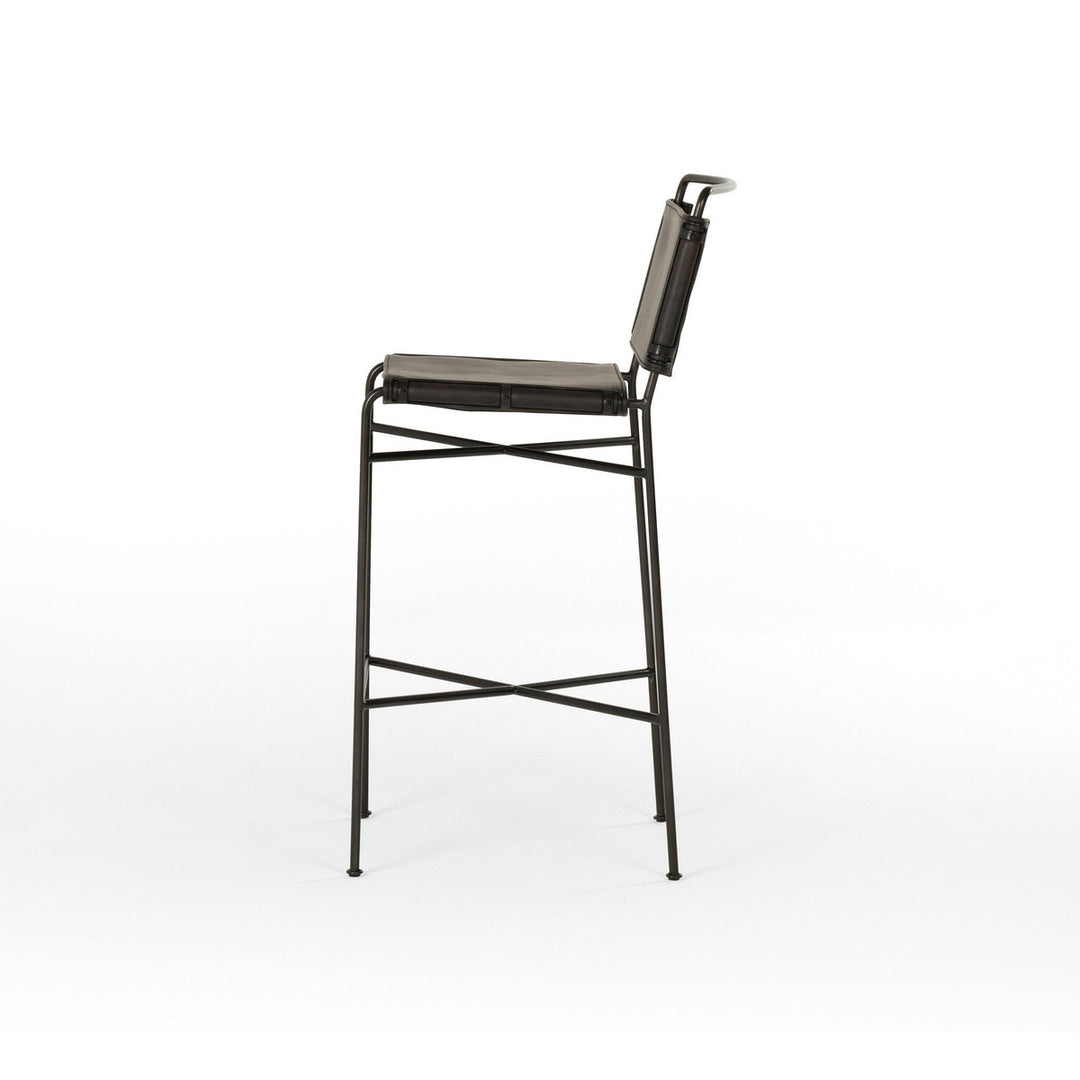 Warren Bar Stool - Distressed Black