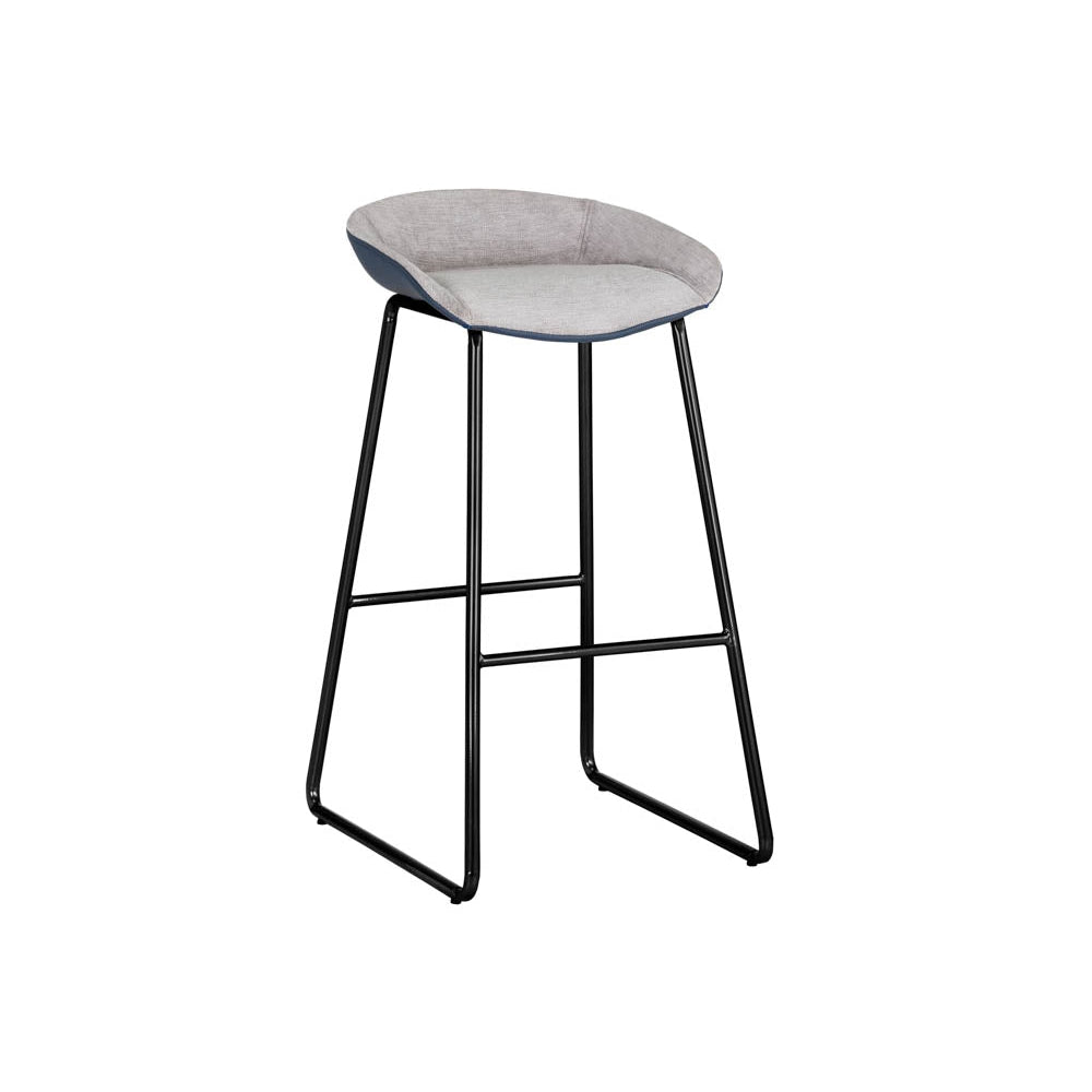 Skylar Barstool - Polo Club Stone / Dillon Thunder-Sunpan-SUNPAN-105893-Bar Stools-1-France and Son