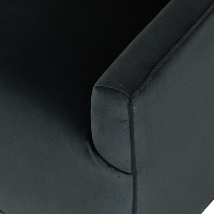 Yale Swivel Chair - Modern Velvet Smoke