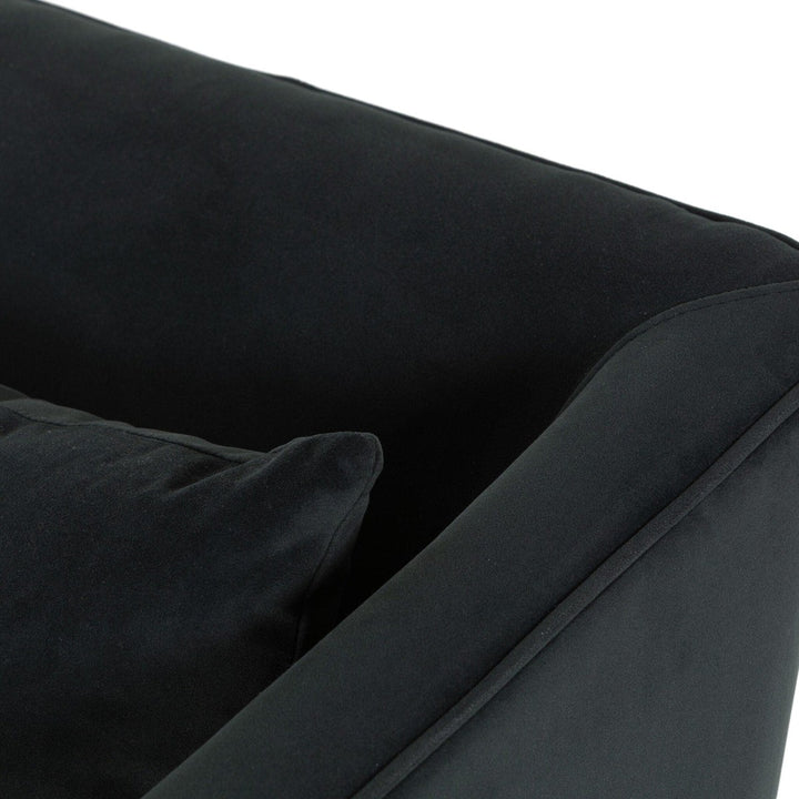 Yale Swivel Chair - Modern Velvet Smoke