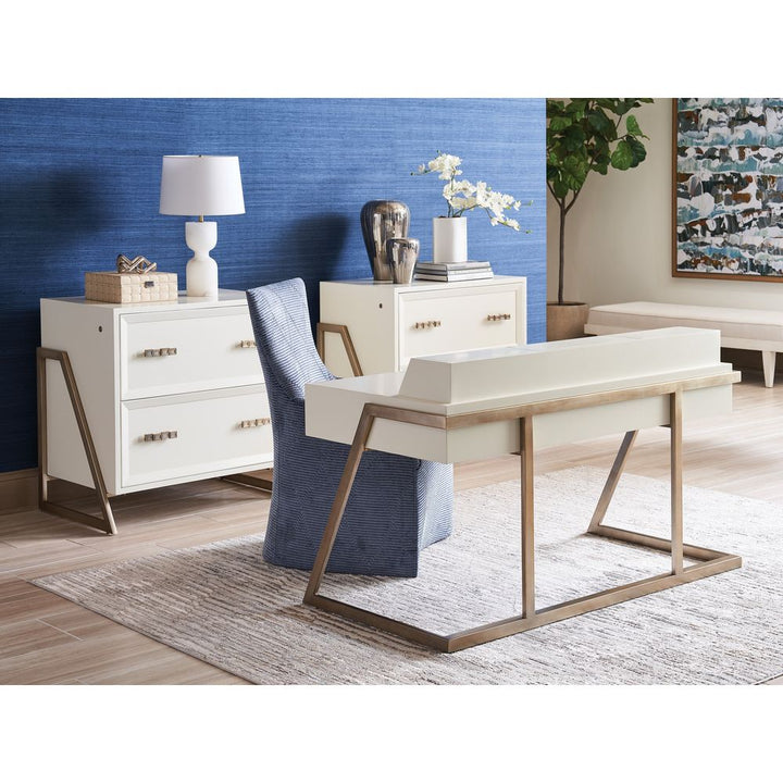Langley File Chest - Linen White