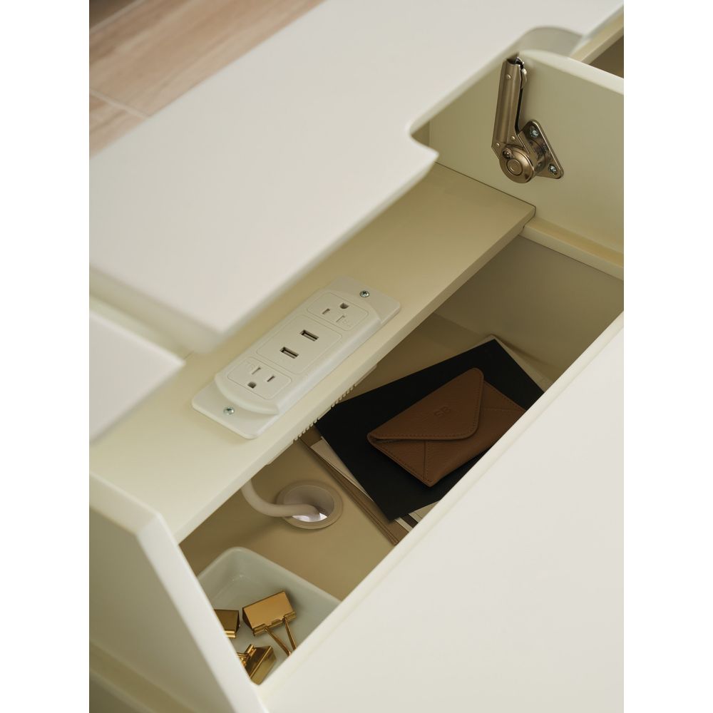 Langley Writing Desk - Linen White