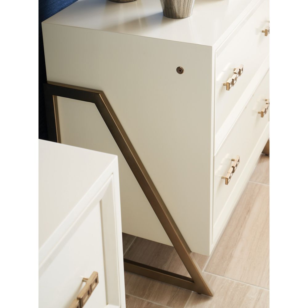 File Storage Langley File Chest - Linen White