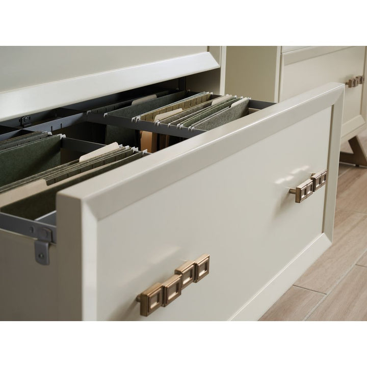 Langley File Chest - Linen White
