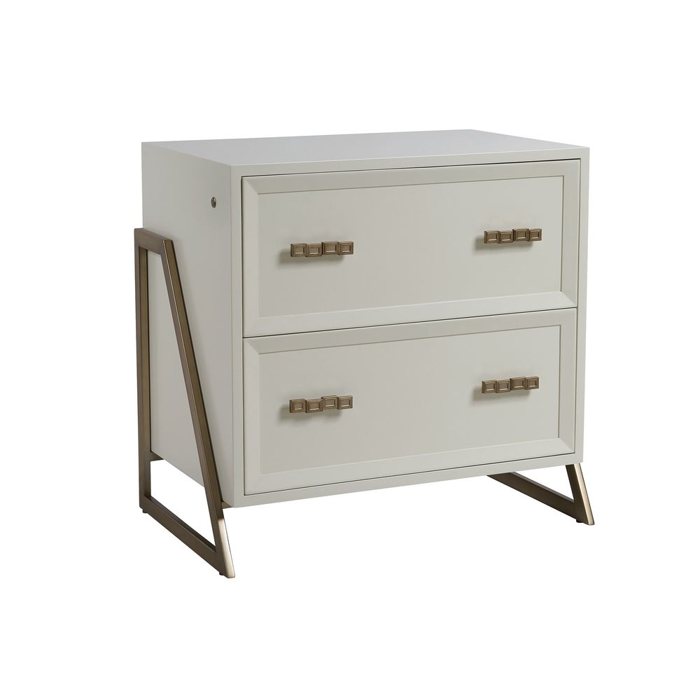 File Storage Langley File Chest - Linen White