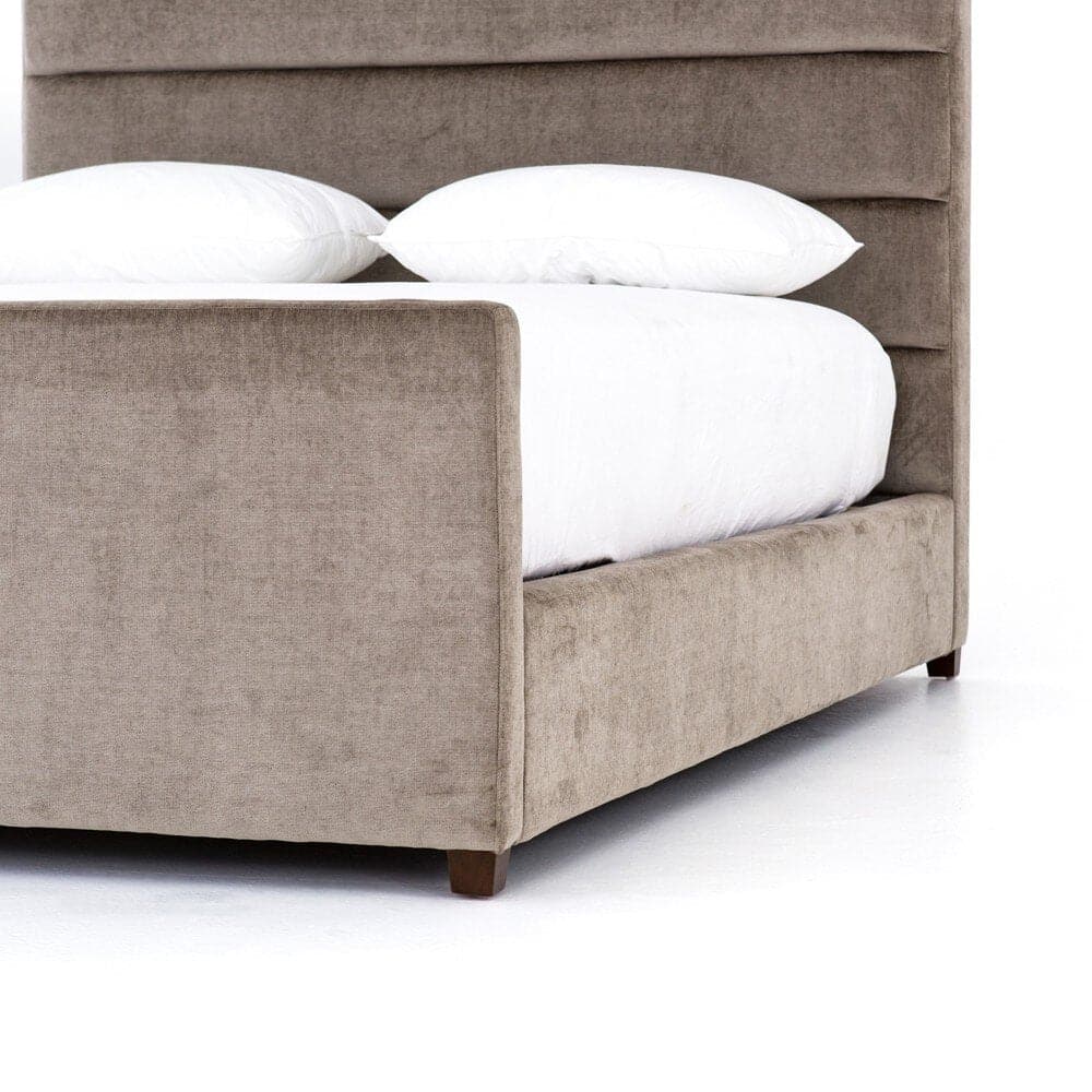 Delilah Bed - Sage Worn Velvet- King