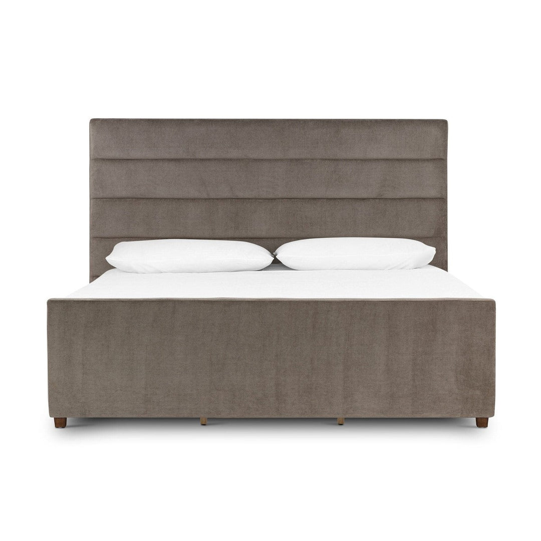 Delilah Bed - Sage Worn Velvet- King