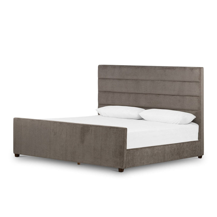 Delilah Bed - Sage Worn Velvet- King