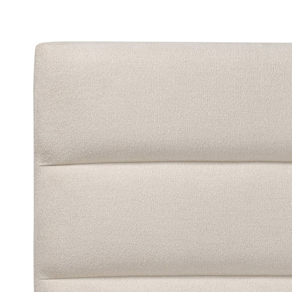 Daphne Bed: Crypton Wayfarer Snow - Almond