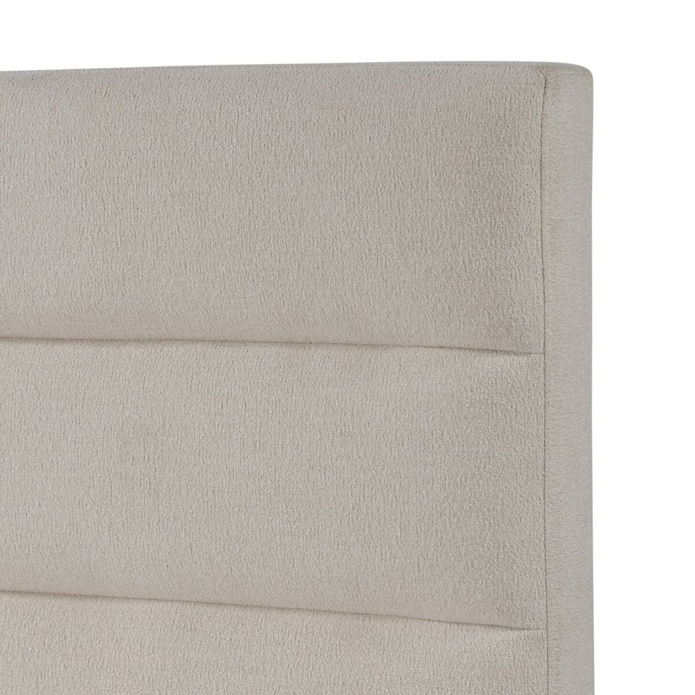Daphne Bed: Crypton Wayfarer Snow - Almond