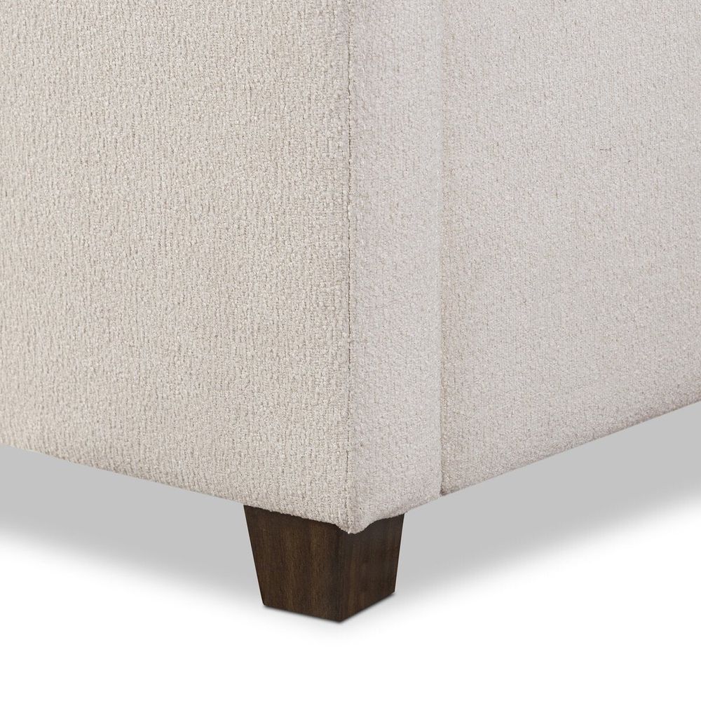 Daphne Bed: Crypton Wayfarer Snow - Almond
