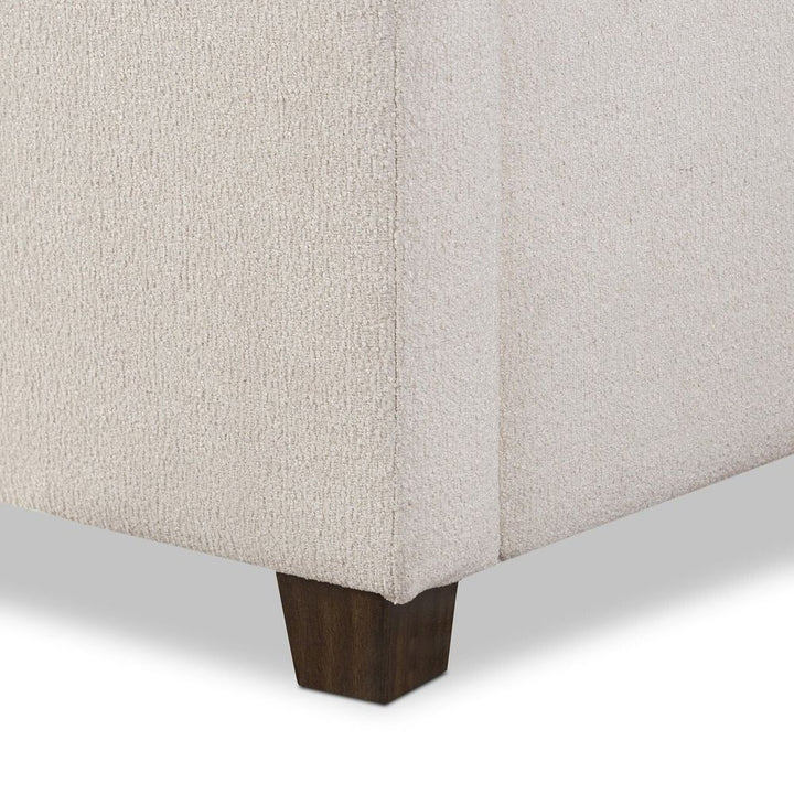 Daphne Bed: Crypton Wayfarer Snow - Almond