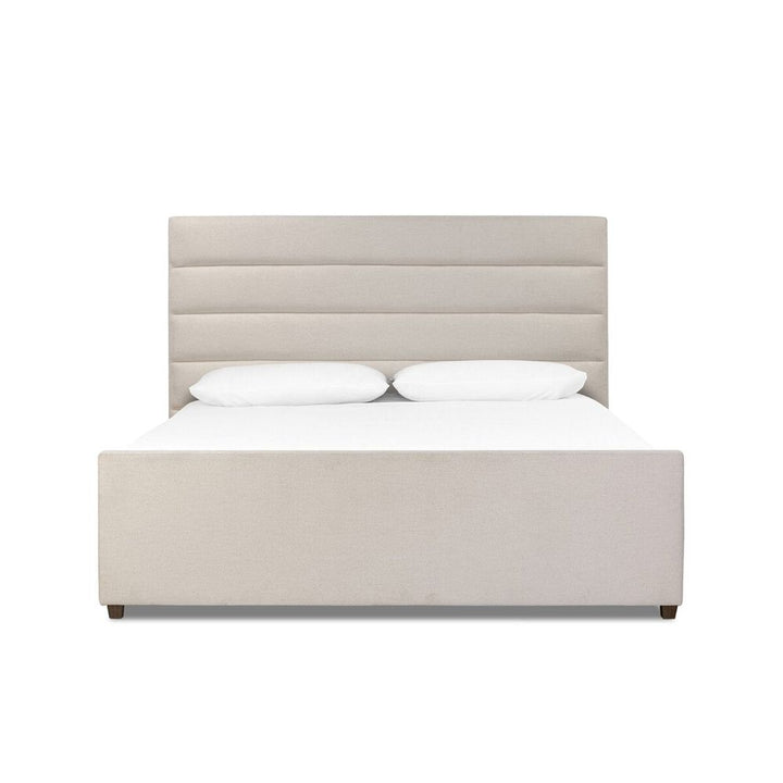 Beds Daphne Bed: Crypton Wayfarer Snow - Almond